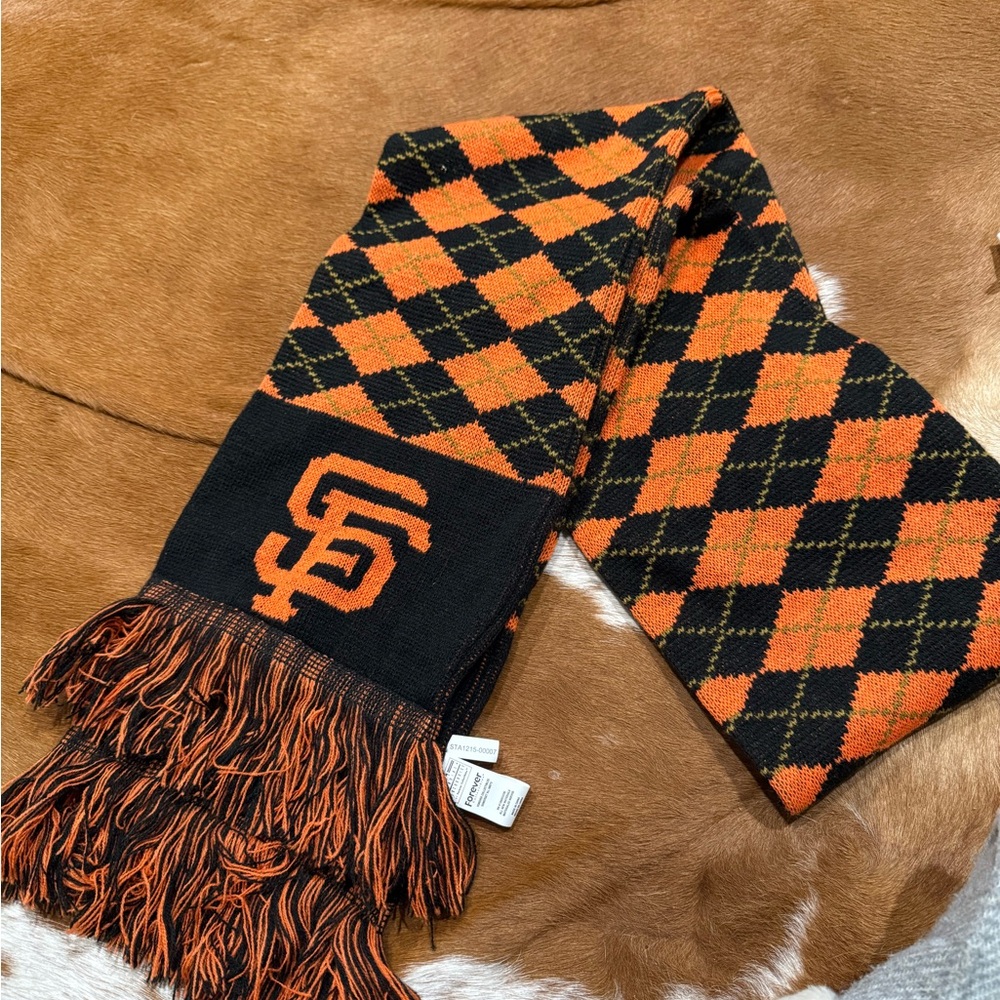 Giants Argyle Knit Scarf